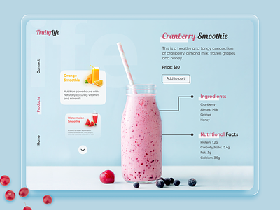 Smoothie Website Design Concept