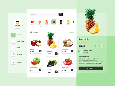 Grocery Store Website UI