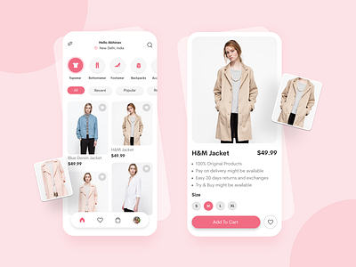 Clothing Store App UI Concept