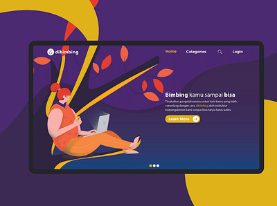 UI/UX Design for dibimbing.com animation branding design illustration ui ux webdesign