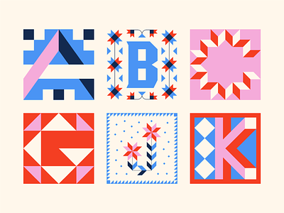 Quilt Square Letters