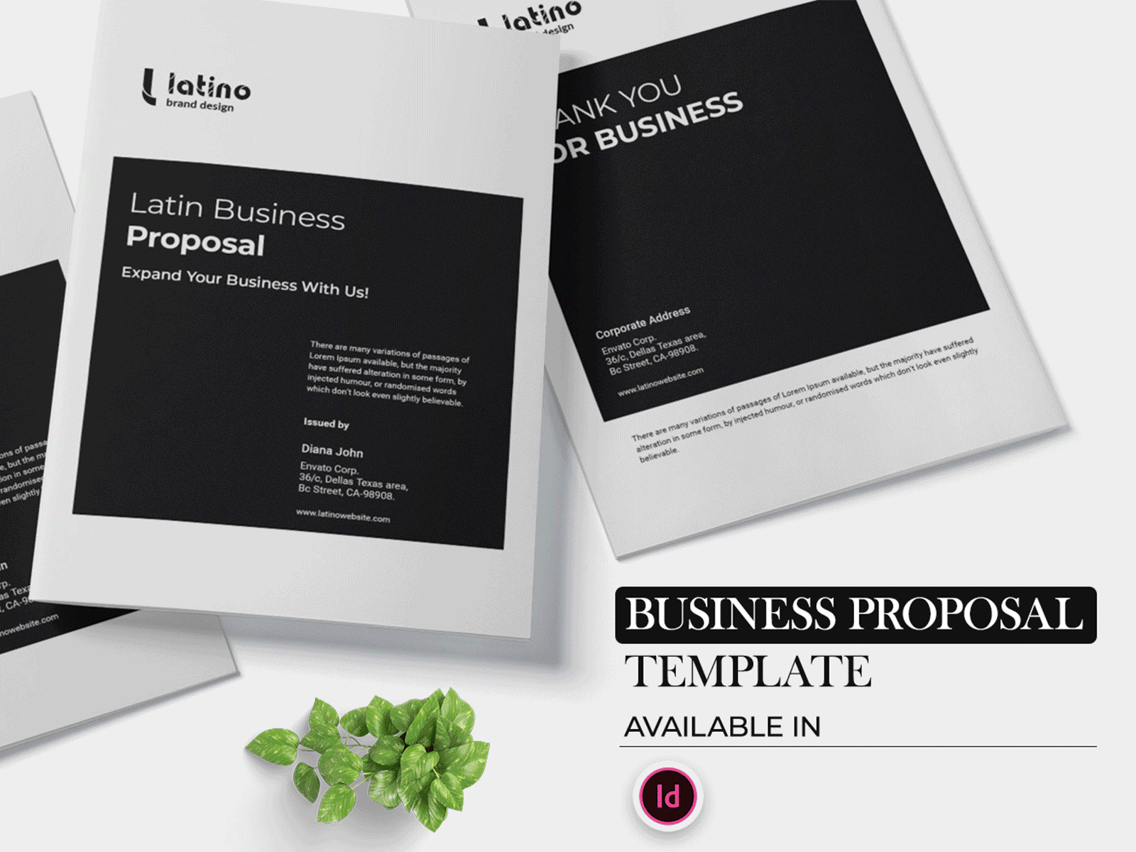 Business Proposal Template | InDesign Project branding company profile template corporate proposal indesign template proposal design template design