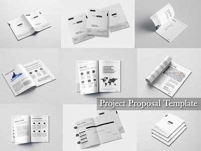 Business Proposal Template | InDesign Project a4 size branding brochure design company brochure company profile indesign template proposal design proposal template template design