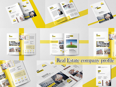 Real Estate Agency Profile | Indesign Template agency profile branding company profile design graphic template illustration template design templatedesign