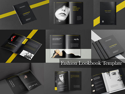 Minimal Fashion Lookbook | Indesign Template banner design branding company profile creative design lookbook design lookbook template template builder template design templatedesign templates