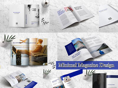 Minimal Magazine Design | Indesign Template branding design indesign template minimal minimal design minimal megazine minimalist template design templatedesign