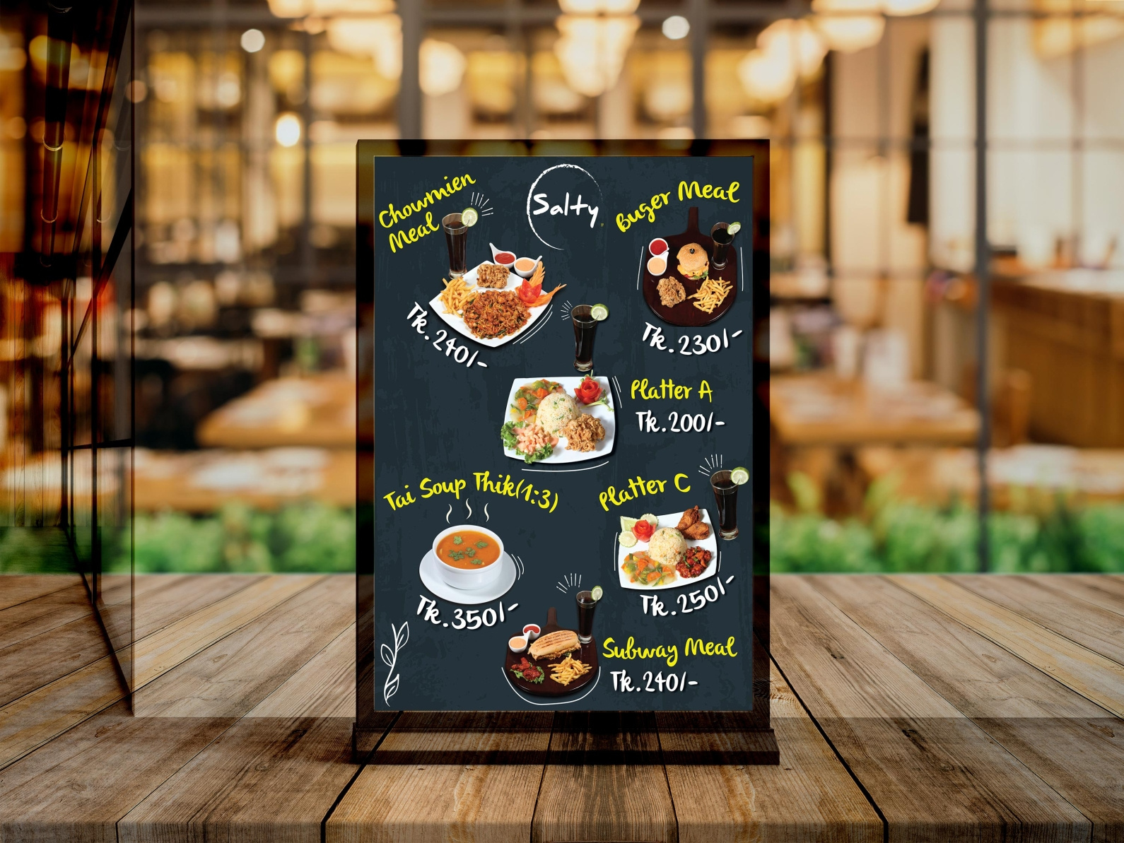 Menu Banner Template