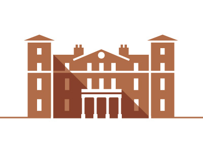 Langley brown hall illustration logo mark school