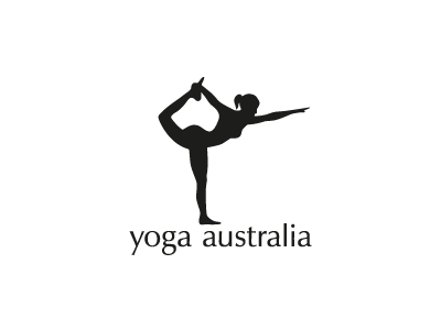 Yoga Australia australia icon illustration logo negative space type yoga
