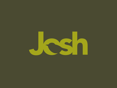 Josh animal bird illustration logo logotype negative space type