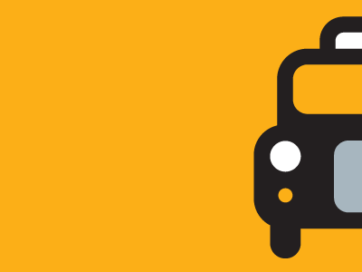"Where to Guv?" blac icon illustration logo london taxi yellow