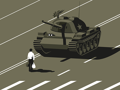 Tank Man by Roy Smith on Dribbble