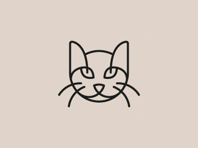 Mog animal cat icon illustration