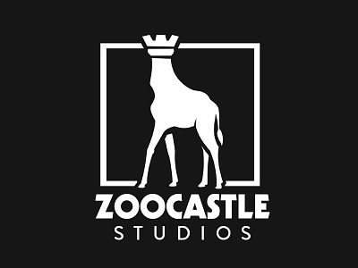 Zoo Castle Logo animal logo castle design giraffe logo logomark rook studio zoo