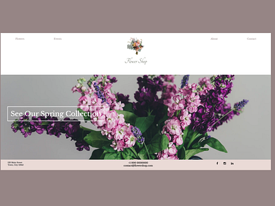 Florist Theme Home Page bootstrap css design figma html html template simple