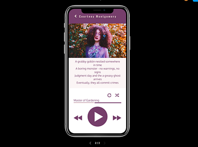 Music Player Screen design figma mobile mobile ui simple ui