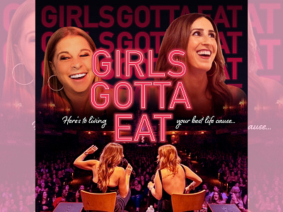 Girls Gotta Eat Podcast Cover Art design dribbbleweeklywarmup girlsgottaeat graphic design photoshop podcast