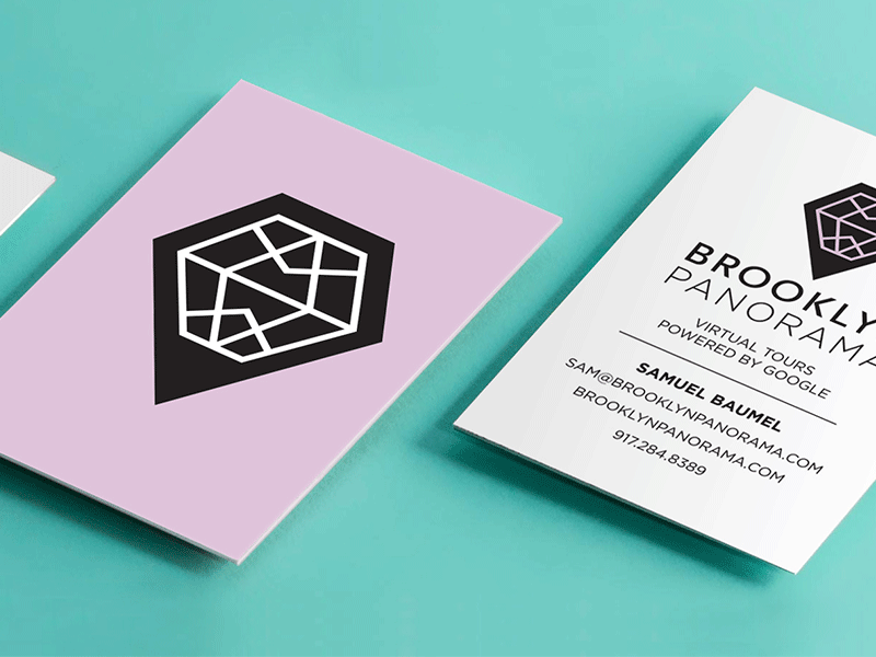 Brooklyn Panoramp brand design branding brooklyn business cards diamond geometric google logo design logos navigation tours vr