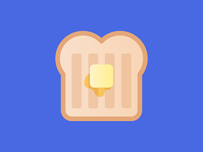Buttered Toast bread breakfast butter buttered toast dairy food icons icon design loaf morning toast white bread whole wheat