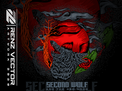 SECOND WOLF AND THE RED MOON