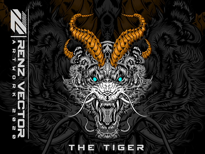 THE TIGER RAGE apparel clothdesign clothdesign clothing merchandise tiger illustration tiger tigerillustration tiger tigerillustration