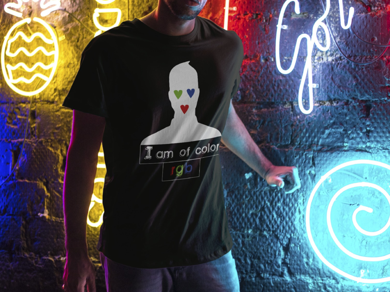I am of color ️💚💙 by Lucas on Dribbble