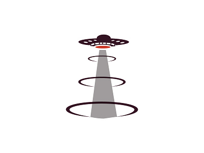 UFO Alien Ship Logo