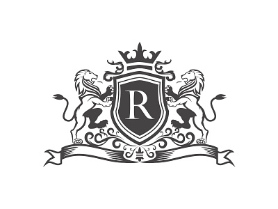 Royal Lion Crest Logos ( For Sale ) animal creative emblem logo royal symbol vector