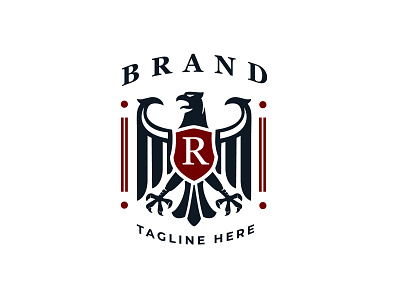 Eagle Heraldic Logo graphic design national