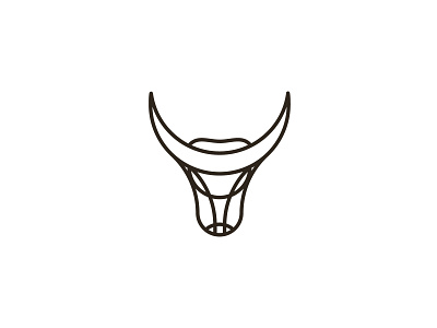 Bull Head animal attack business creative drawing head illustration logo power rodeo sign strong symbol vector wild