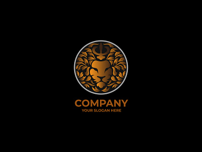 Lion Head Logo animal business design emblem face head icon king leo lion logo luxury power royal strong symbol vector vintage wild