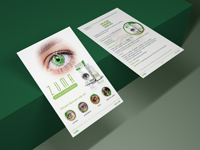 Flyer ZUMA eyedrops design flyer design health print