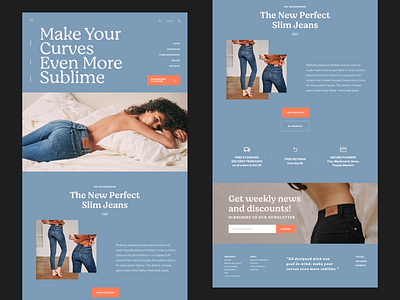 Jeans eCommerce Homepage