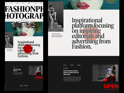 Fashion Website Homepage