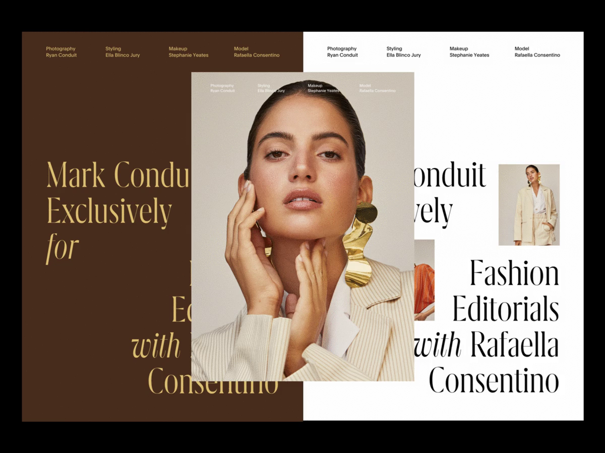 Fashion Editorials x Rafaella Consentino by Andrea Jelić on Dribbble