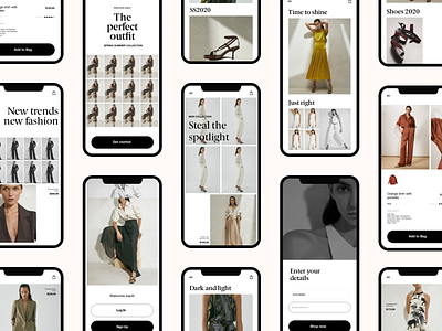 Fashion Mobile App Screens