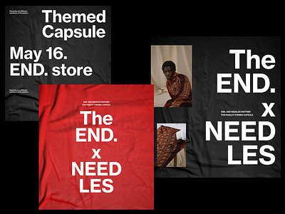 END. x NEEDLES Poster Design editorial editorial design fashion hypebeast layout minimal modern photography poster a day poster art poster design streetart streetwear typography whitespace