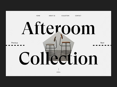 Furniture header concept architecture clean furniture furniture website layout minimal minimalist modern photography typography web design website whitespace