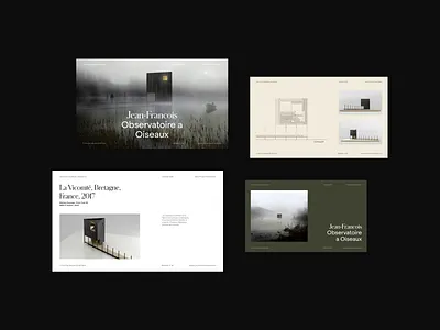 Jean-Francois Madec Architecte Presentation architect architectural architecture editorial layout minimal modern photography portfolio presentation presentation design serif typography whitespace work presentation