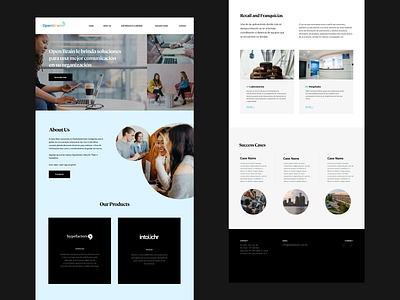 Open Brain Website case studies company company website comunication layout minimal modern photography typography web design website whitespace