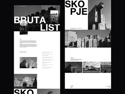 Brutalist Photography Portfolio architecture brutalism brutalist design design layout minimal modern photography portfolio portfolio site typography website whitespace