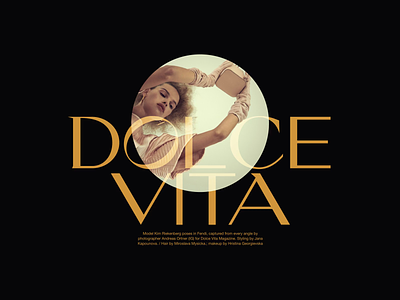 Dolce Vita Editorial editorial editorial design fashion layout minimal minimalist modern photography typography web design whitespace