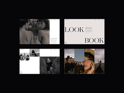 Lookbook Editorial Website 02 editorial design fashion layout lookbook minimal minimalist modern photography typography website whitespace