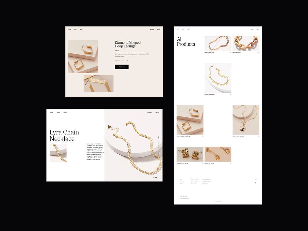 Jewelry Ecommerce Design Concept By Andrea Jelić On Dribbble 