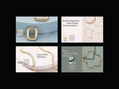 Jewelry Ecommerce Design Concept accessories ecommerce ecommerce design fashion layout minimal minimalist modern necklaces photography typography web design whitespace