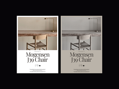 Mogensen J39 Chair Exploration architecture chair design interior layout minimal minimalist modern photography poster posterdesign typography web design whitespace