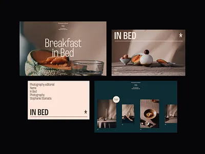 In Bed Editorial Exploration 01 design editorial layout minimal minimalist modern photography presentation typo typography ui web design whitespace