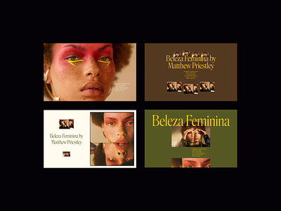 Beleza Feminina Editorial design