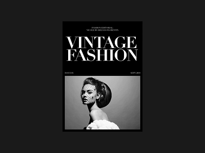 Vintage Fashion Editorial editorial fashion layout minimal minimalist modern photography serif typography whitespace