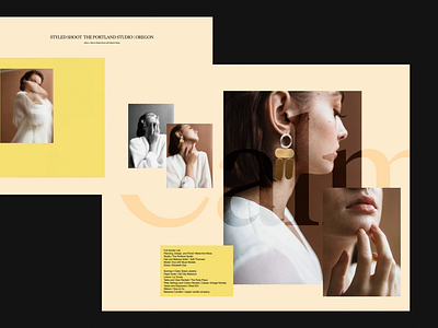 Magazine Photography Layout brochure editorial fashion layout minimal modern photography serif typography whitespace